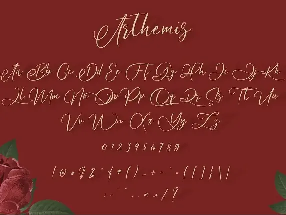 Arthemis Script - Logo Font