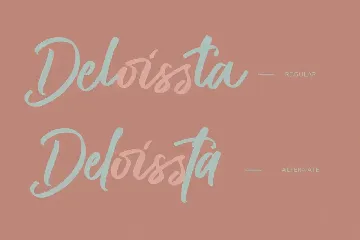 Deloissta Script Font