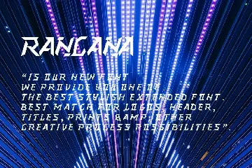 Rancana Futuristic Font