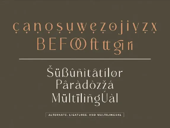 Modern Font