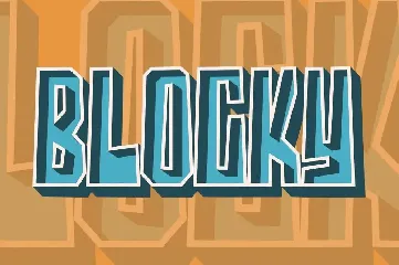 Blocky | Display Font