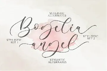 Algeline a Romantic Script Font