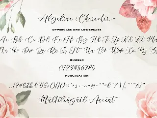 Algeline a Romantic Script Font