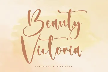 Beauty Victoria Script Font