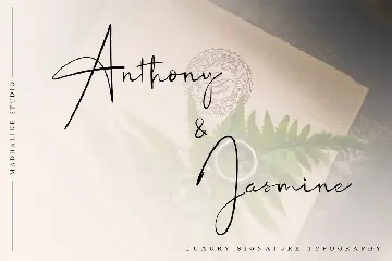 Granny's Flower a Luxury Signature font