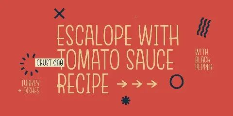 Escalope font