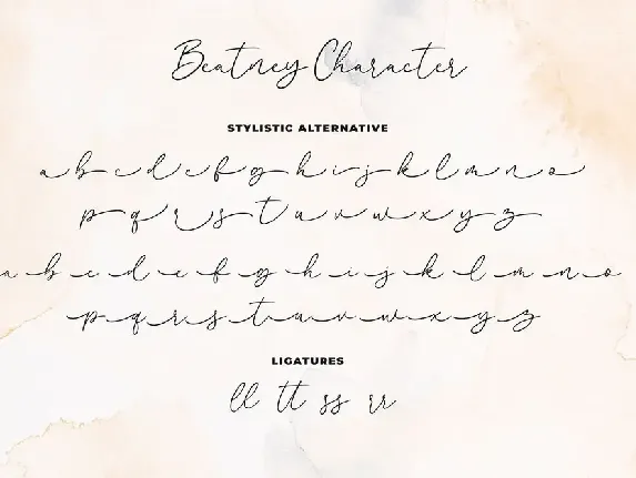 Beatney a Classy Signature Font