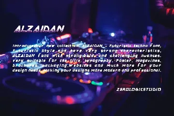 Alzaidan Techno Font