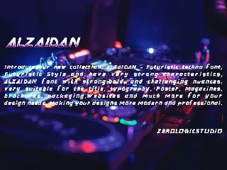 Alzaidan Techno Font