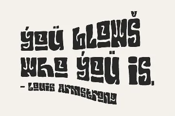 Your Groovy Font - Retro psychedelic 70s font