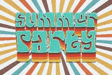 Your Groovy Font - Retro psychedelic 70s font