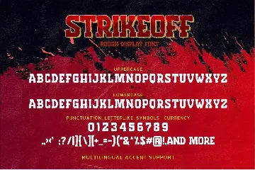 Strikeoff -  Rough Display Font