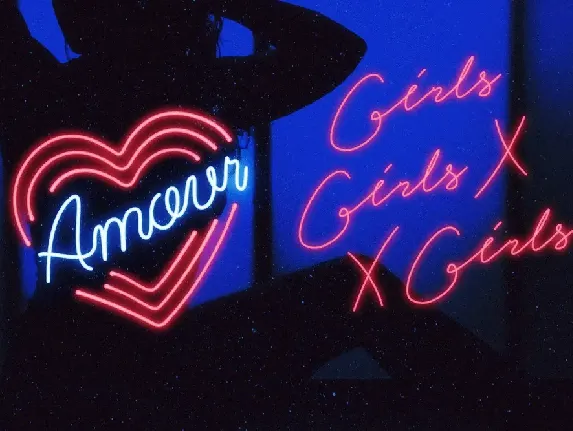 Retro Neon Font - Script Style