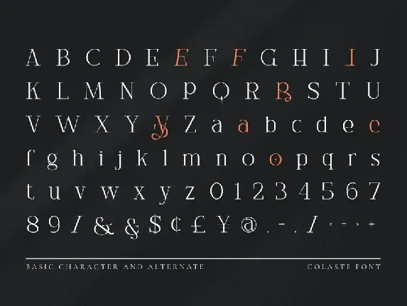 Modern - Colaste font