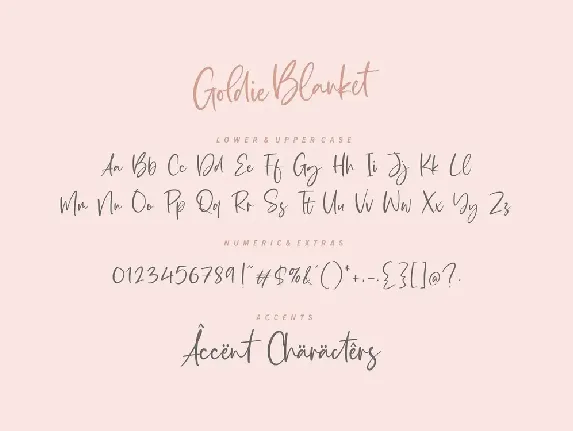 Goldie Blanket Script Font