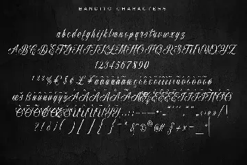 Bandito Script | Tattoo font