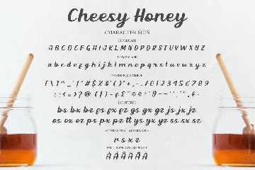 Cheesy Honey - Food Script Font