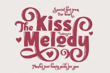 Kiss Melody font