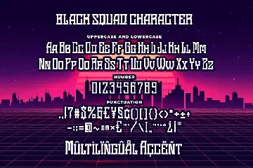 Black Squad Esport Font