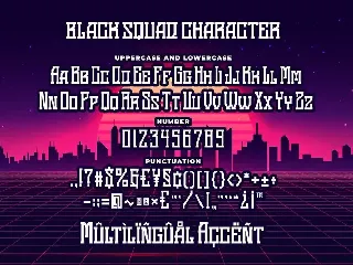 Black Squad Esport Font