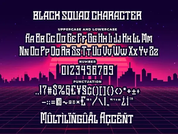 Black Squad Esport Font