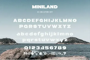 Miniland - A Bold Sans Serif font