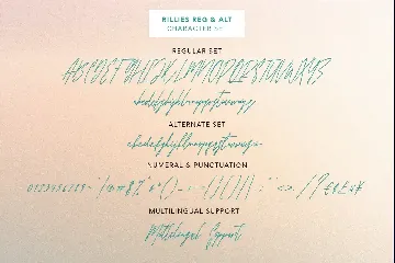 Rillies Modern Signature Font