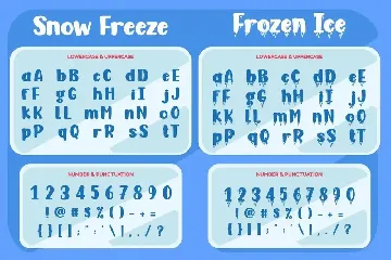 Snow Freeze - Quirky Winter Font