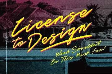 Last Dance - Retro 80s Movie Inspired Script Font