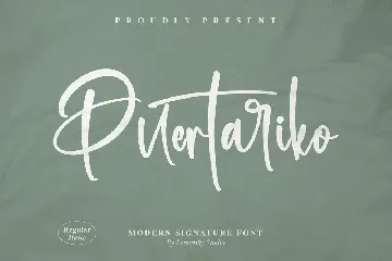 Puertariko Signature Font