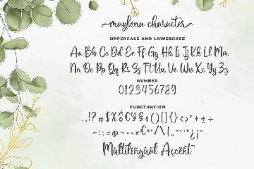 Maylena a Romantic Script Font