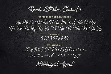 Rough Letterline Authentic Brush Font