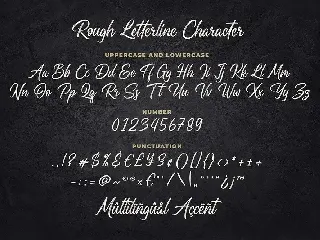 Rough Letterline Authentic Brush Font