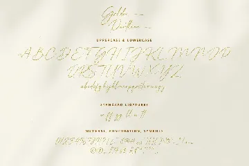 Golden Partline font