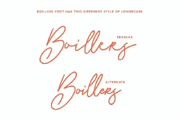 Boillers Simply Handwritten Font