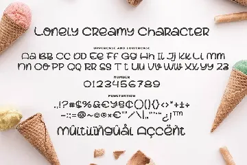 Lovely Creamy a Cute Font