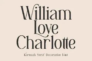 Korenah Serif Decorative Display Font