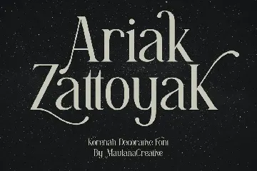 Korenah Serif Decorative Display Font