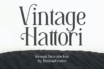 Korenah Serif Decorative Display Font