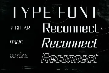 Reconnect - A Modern Typeface font