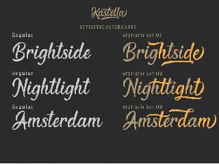 Kastella Script Font