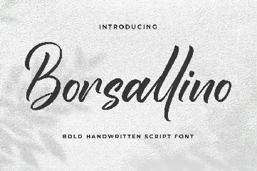 Borsallino - Bold Script Font