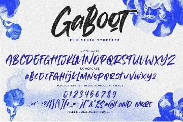 Gaboot - Authentic Brush font