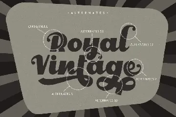 Royal Vintage - Bold Retro Font