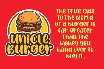 Spicy Burger - Delicious Unique Font