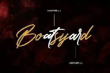 Boatsyard Handmade Script Brush Font