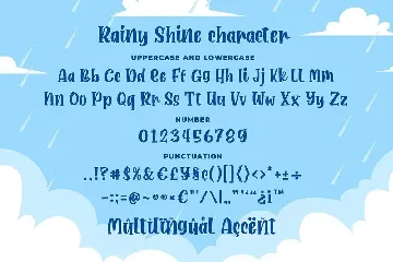 Rainy Shine - Unique Bouncy Font