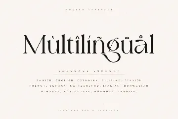 Moglan | Ligature Serif Typeface font