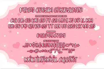 Pinky Cream - a Quirky Font