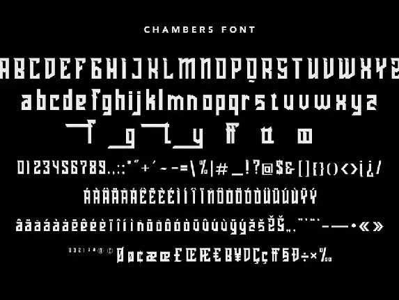 Chambers Esport Decorative Font